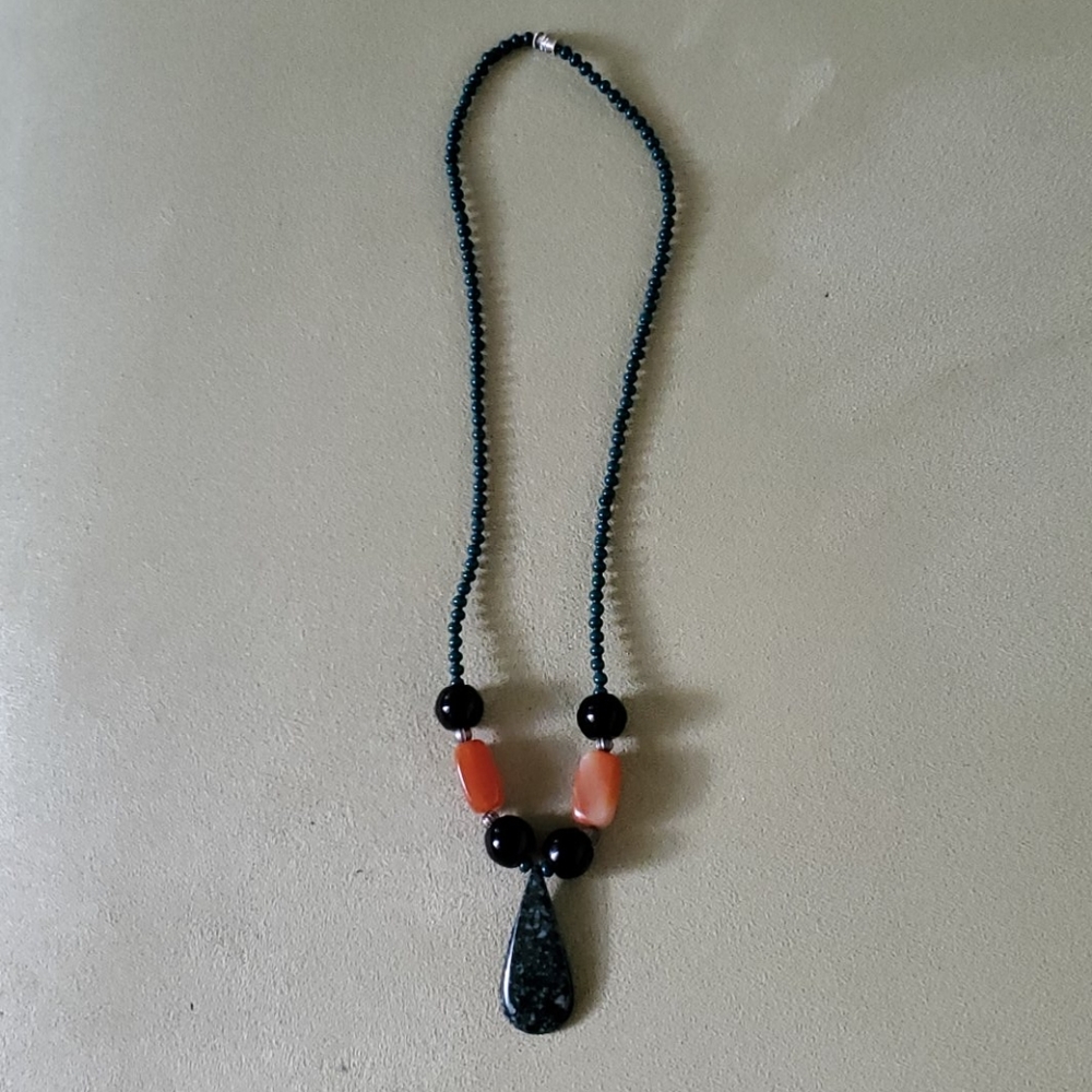 Jade and Precious Stone Necklace from Costa Rica